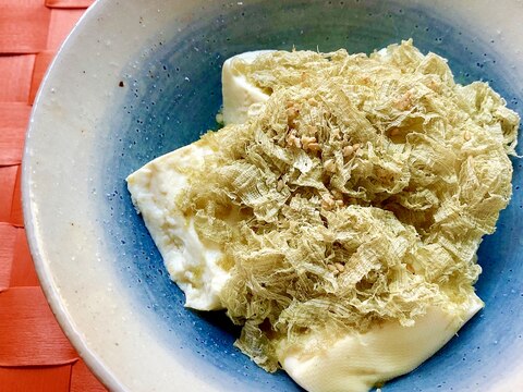 レンジで簡単！とろろ昆布豆腐○糖質オフ・ダイエット